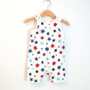 Hanna Andersson Baby Button Shoulder Tank Romper / 6-12M